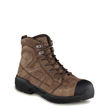 Red Wing Férfi Exos Lite 6-inch Waterproof Safety Toe Munkavédelmi Bakancs Barna